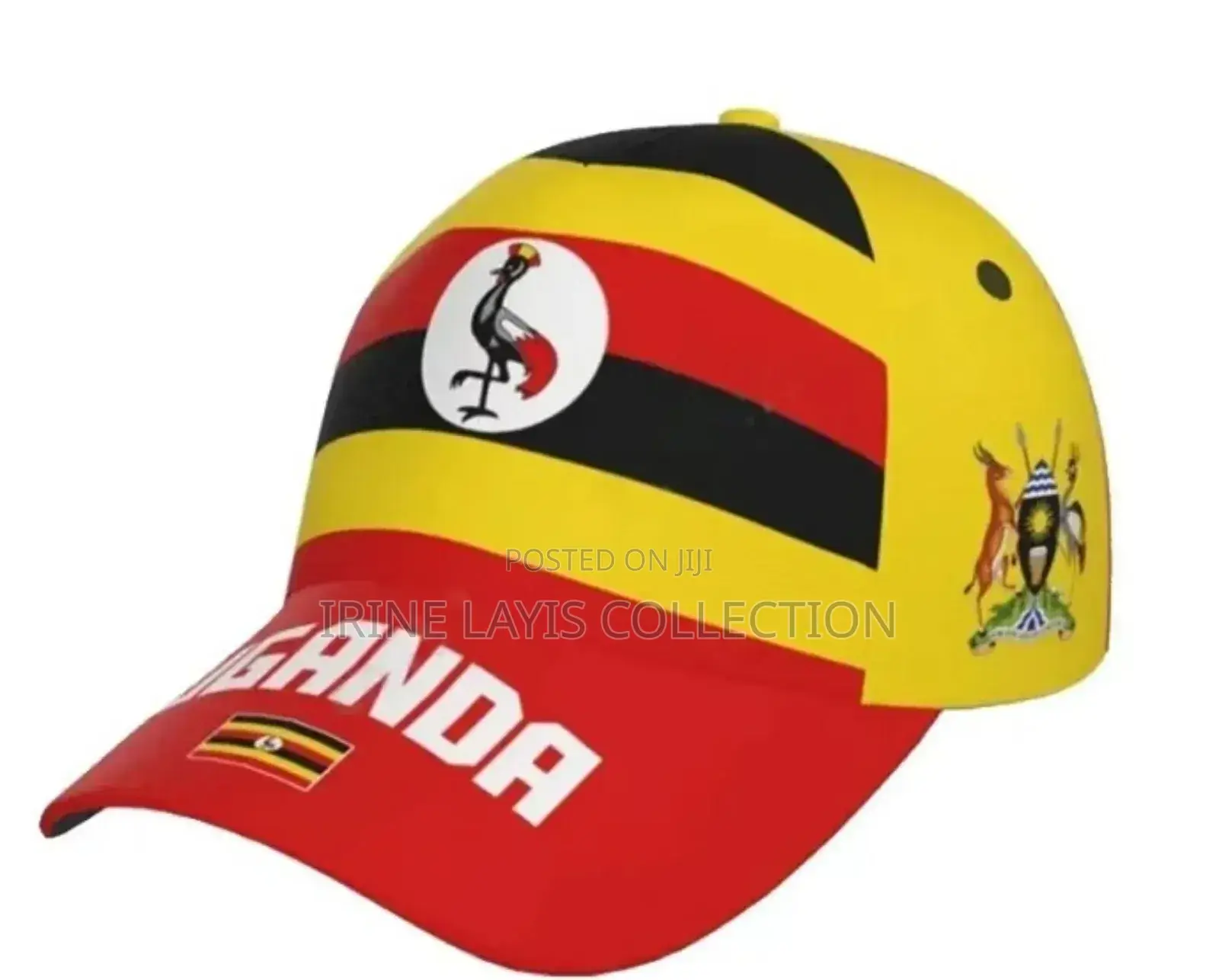Ugandan Flag Baseball Caps