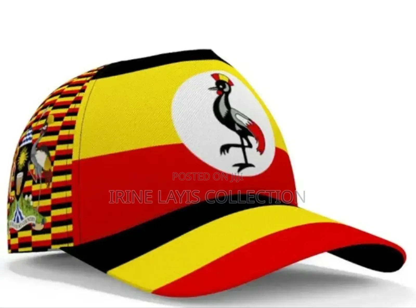 Ugandan Flag Baseball Caps