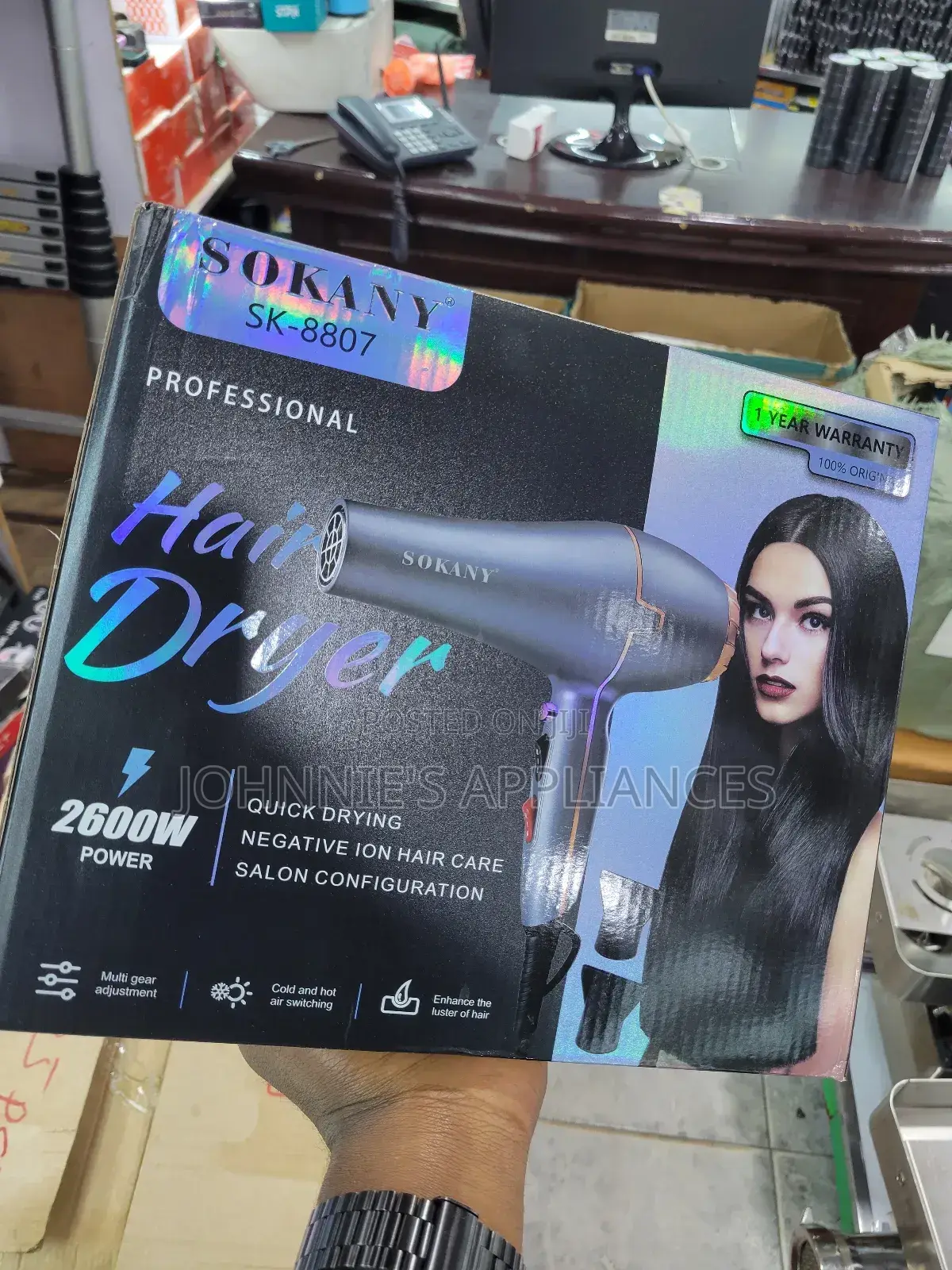 Sokany Professional Hair Dryer 2600watts Power