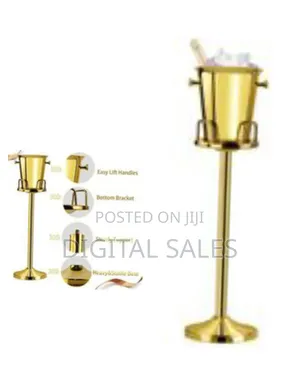 Commercial Stainless Ice Bucket Stand Holder Wine Champagne Bucket