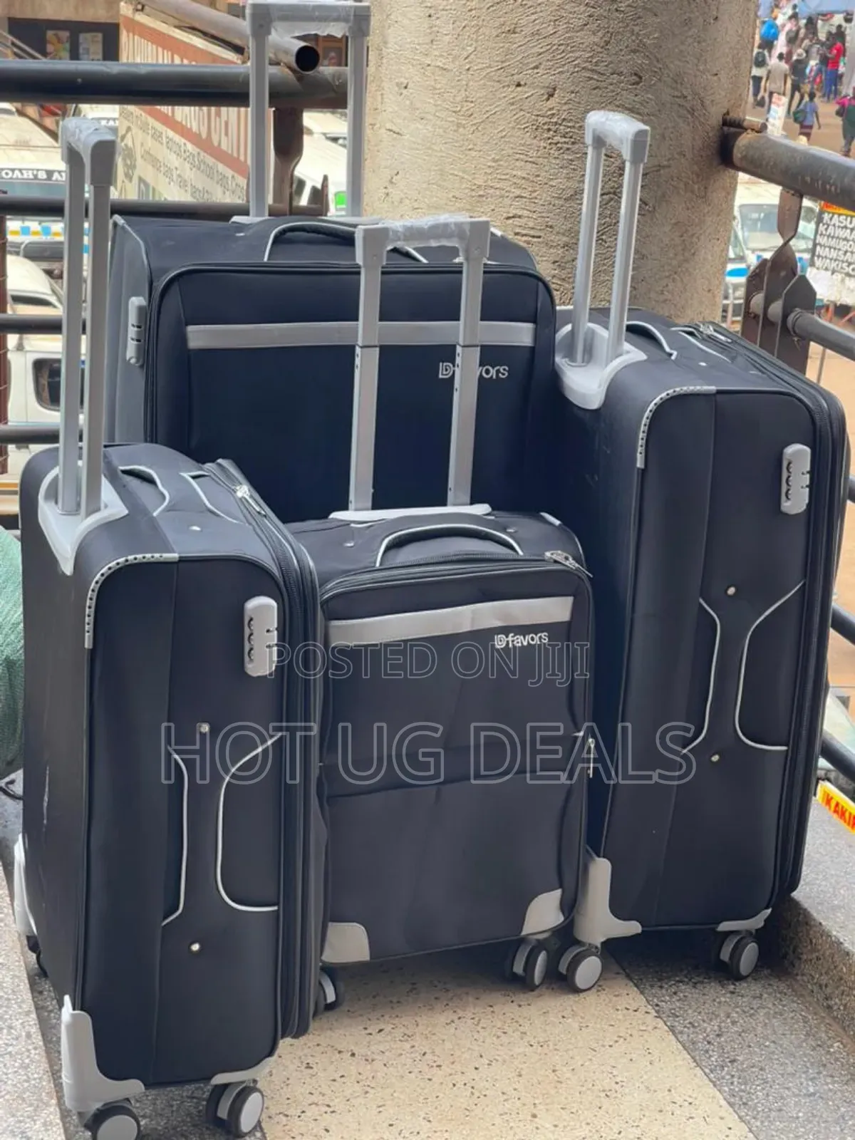 Set Of 4pcs Dfavor Travel Fabric Suitcases - (Small, Large, M & Xl)