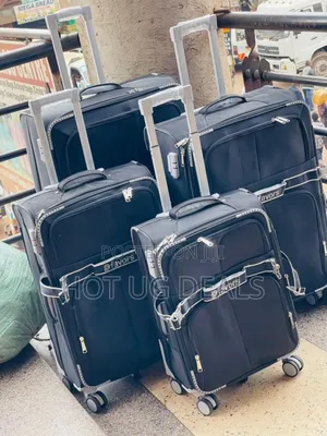 Small Size Fabric Dfavor Travel Fabric Suitcase - Black