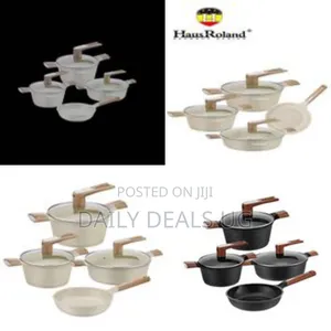 7pcs of Die Casting Granite Non-Stick Saucepans Aluminum Cooking Pots