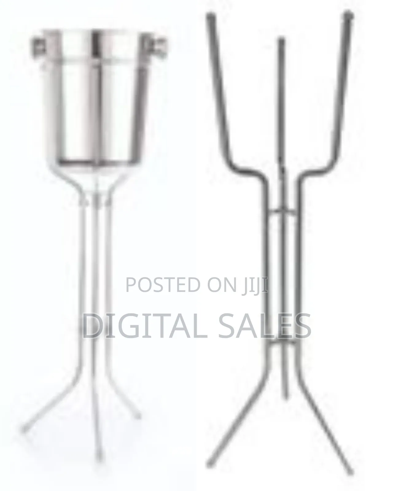 Stainless Steel Space Saving Chrome Wine Bucket Stand Only Champagne