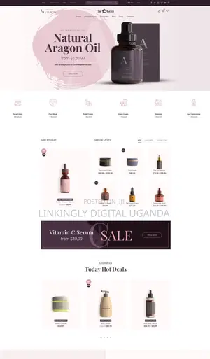 Top Website Designer in Kampala for Salons Shops; Free Seo Hosting