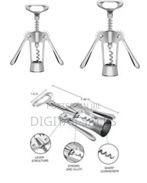 Mosaic All in One Wine Cork Screw Bottle Opener - Wine Opener, Wing