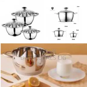 Kaisa Villa 6 Pieces of Stainless Steel Saucepans Cookware Induction