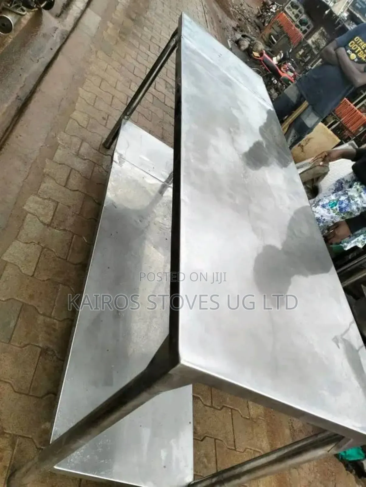 Stainless Steel Table With Lower Shelf