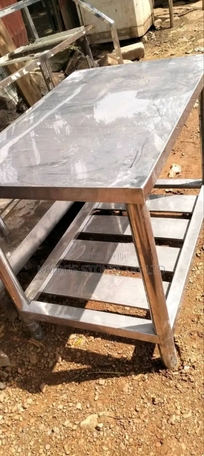 Stainless Steel Kitchen Tables Medium Size