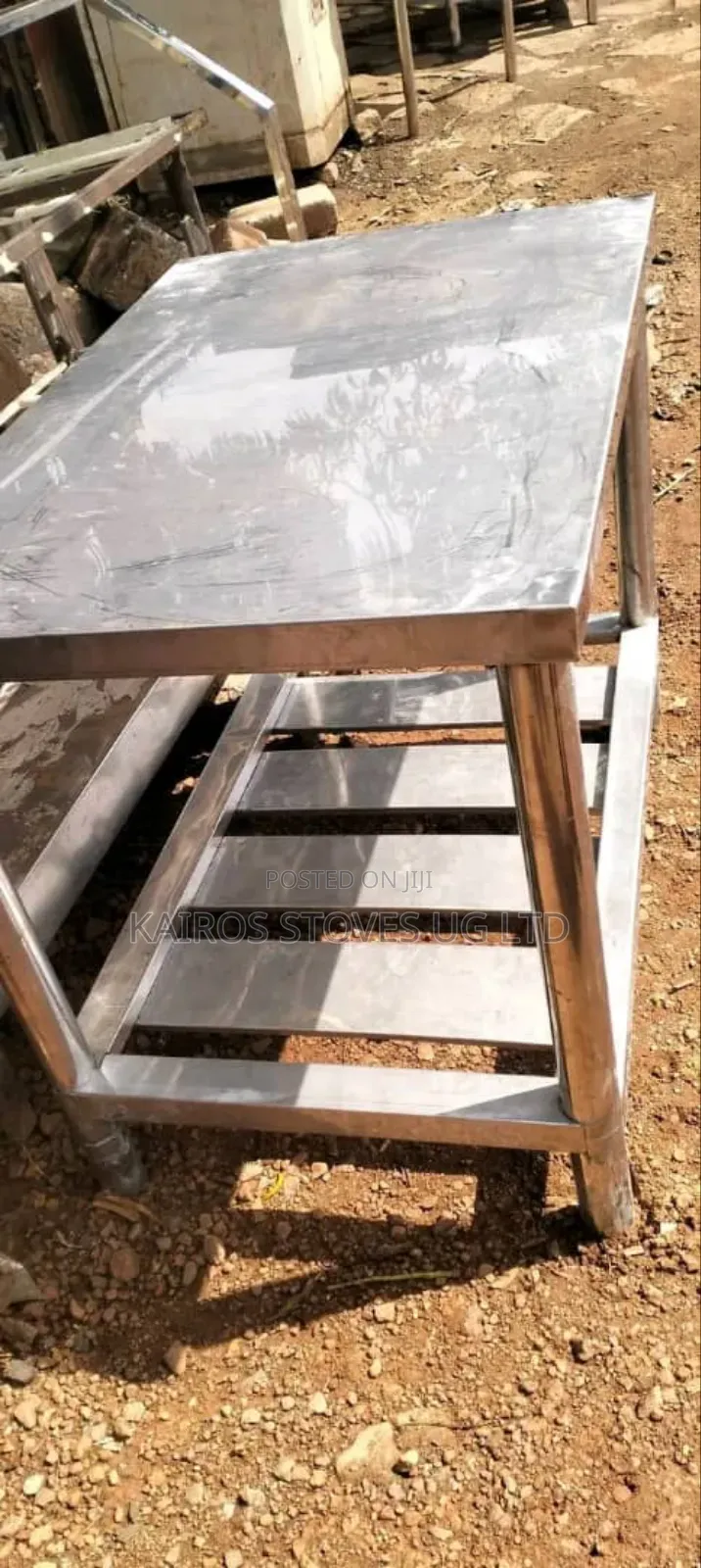 Stainless Steel Kitchen Tables Medium Size