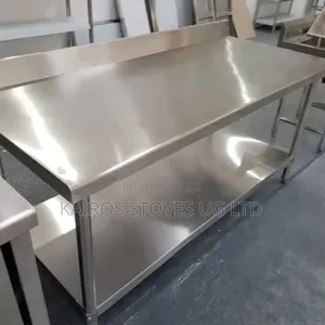 Stainless Steel Kitchen Tables With Lower Shelf