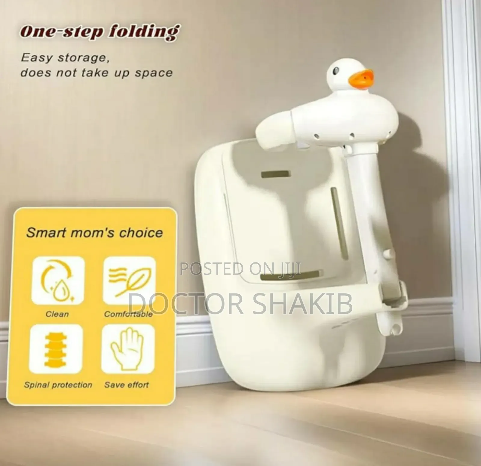 New Adjustable Height Baby Shower Stand With Anti-Slip Base