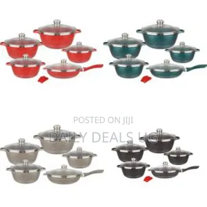 Hk Nonstick Cookware Sets Granite Cooking Pots and Pans