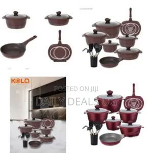 Rockland 22 Pieces of Granite Aluminium Non Stick Casserole Pot Bowl