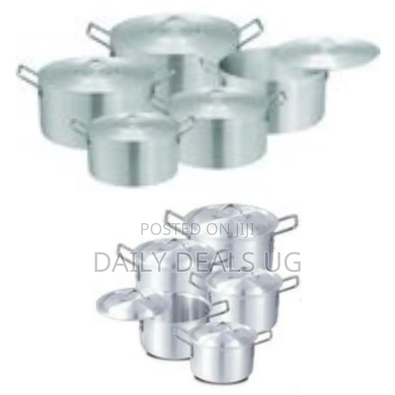 Sonex 10 Pieces of Big Heavy Stainless Steel Saucepans Cookware