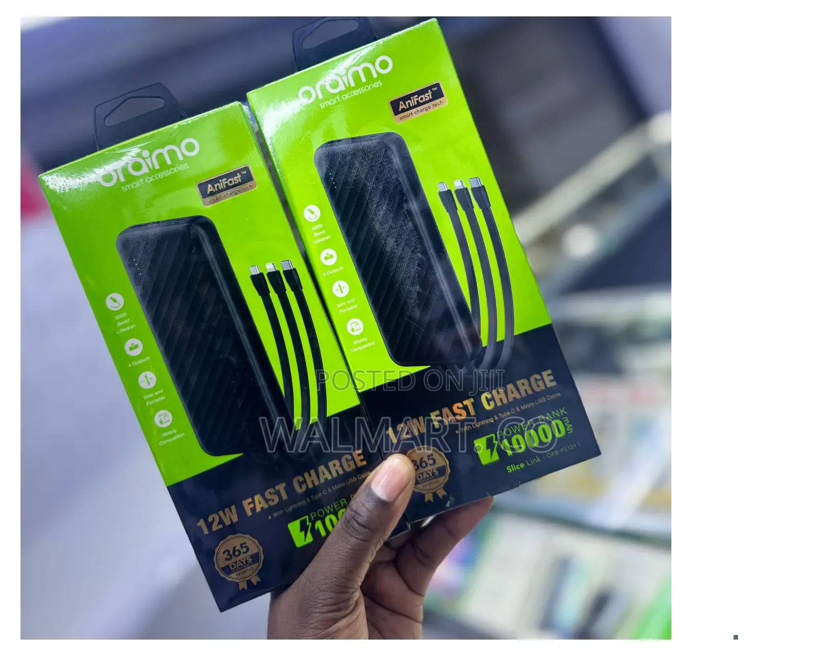 Oraimo 12w Fast Charge Powerbank 10000mah