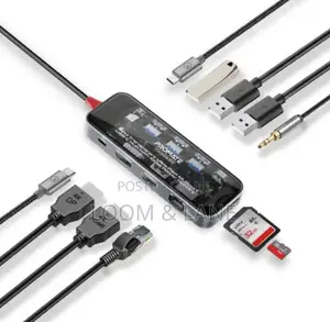 Promate 11 in 1 Multiport Usb-C Hub 100w Power Display