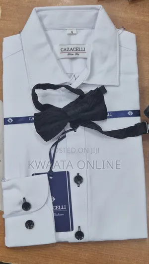 Boys Dress Shirt and Bowtie Set, Highquality, Sizes 2-16yrs