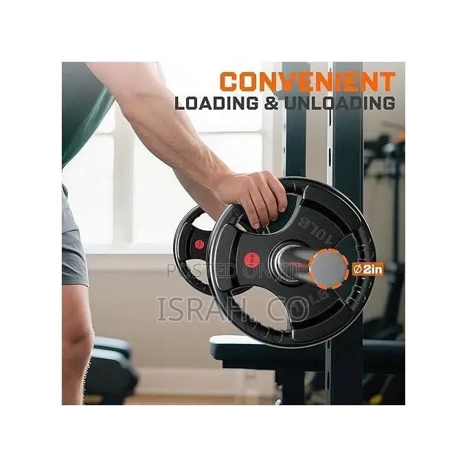 10kgs 2 Piece of Rubber Coated Hand Grip Bumper Weight Plate Discs