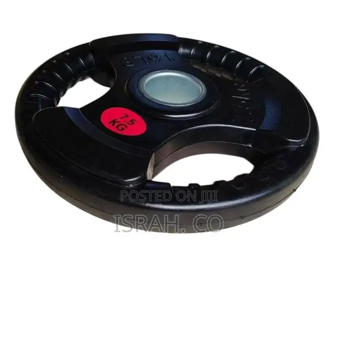 7.5kgs 2 Piece of Rubber Coated Hand Grip Bumper Weight Plate Discs