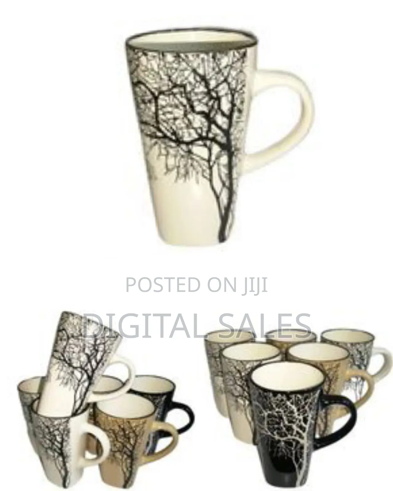 6 Pieces of Big Tree Coffee Tea Cups Drinking Mugs