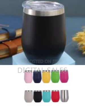 12oz U-Shaped Stainless Steel Thermos Cup Double-Layer Wine Pot Belly