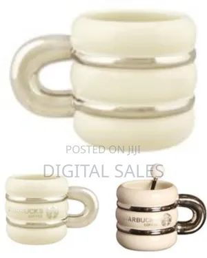 1 Piece Coffee Mug Retro Style Ceramic Breakfast Tea Cup With Spoon