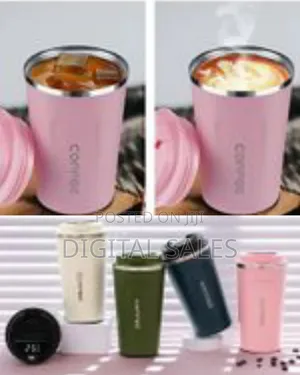 Steel Vacuum Insulated Coffee Cup Double Walled Car Travel Mug With