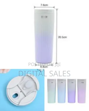 Stainless Steel Thermos Mug Colorful Double Wall Portable Outdoor