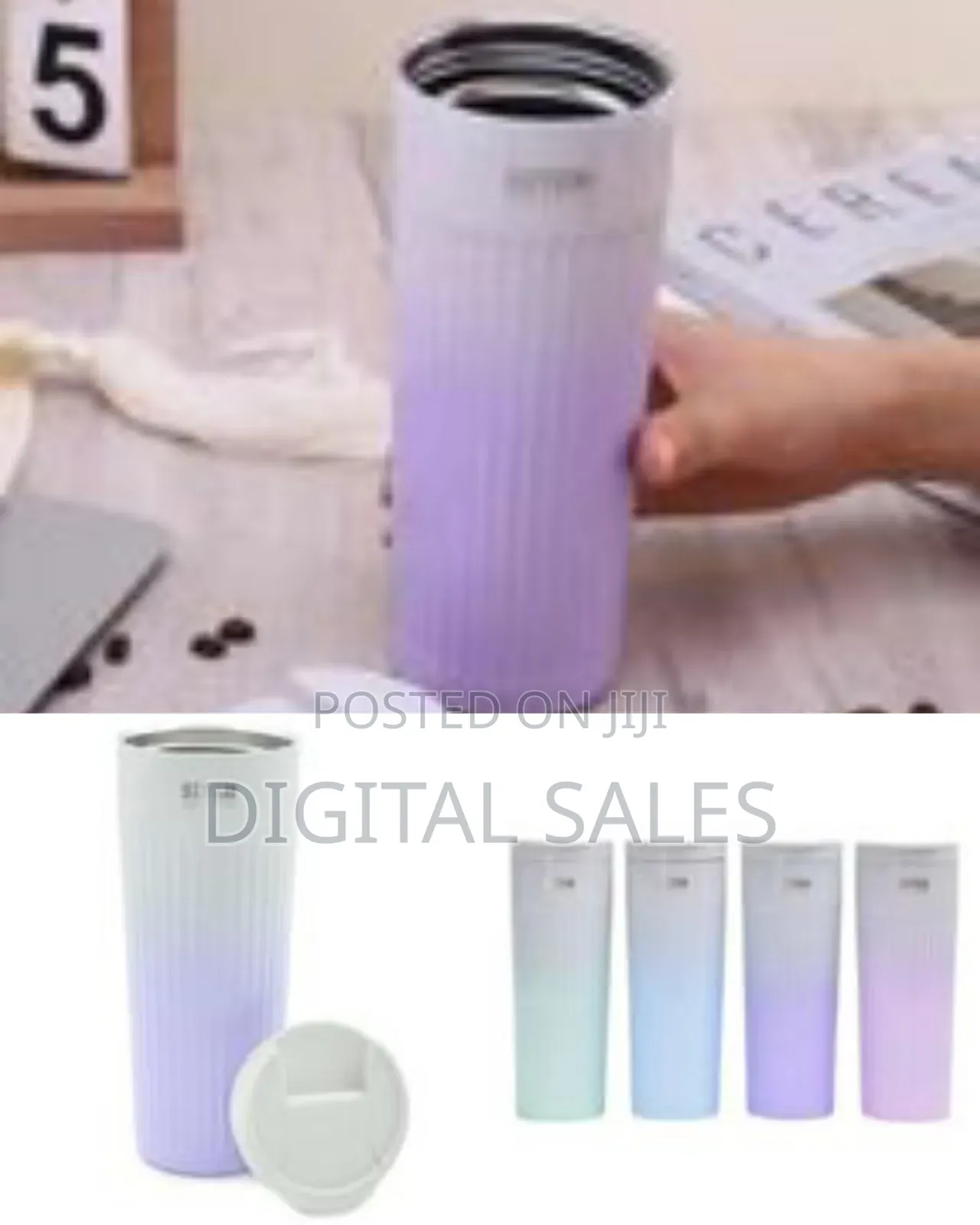Stainless Steel Thermos Mug Colorful Double Wall Portable Outdoor