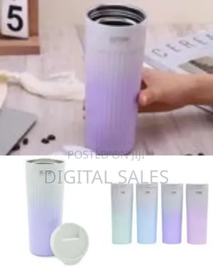 Stainless Steel Thermos Mug Colorful Double Wall Portable Outdoor
