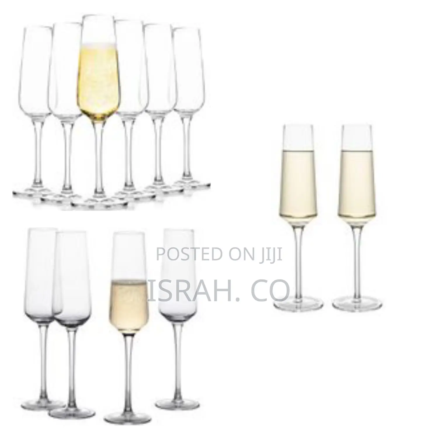 Half Dozen or 6pcs Champagne Glasses