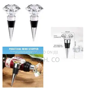 Diamond Crystal Decorative Stainless Steel Champagne Stopper