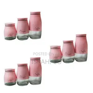 Ceramic Canisters for Sugar Tea and Coffee