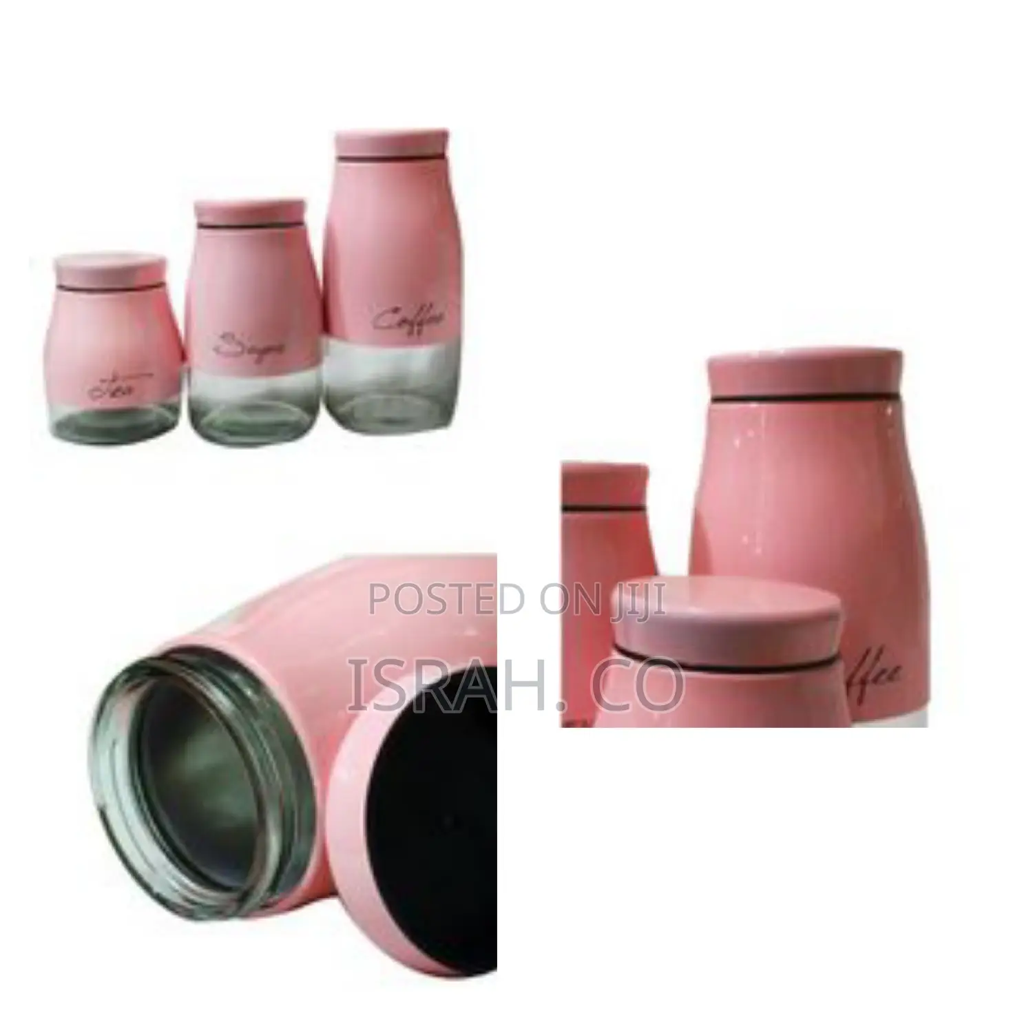Ceramic Canisters for Sugar Tea and Coffee