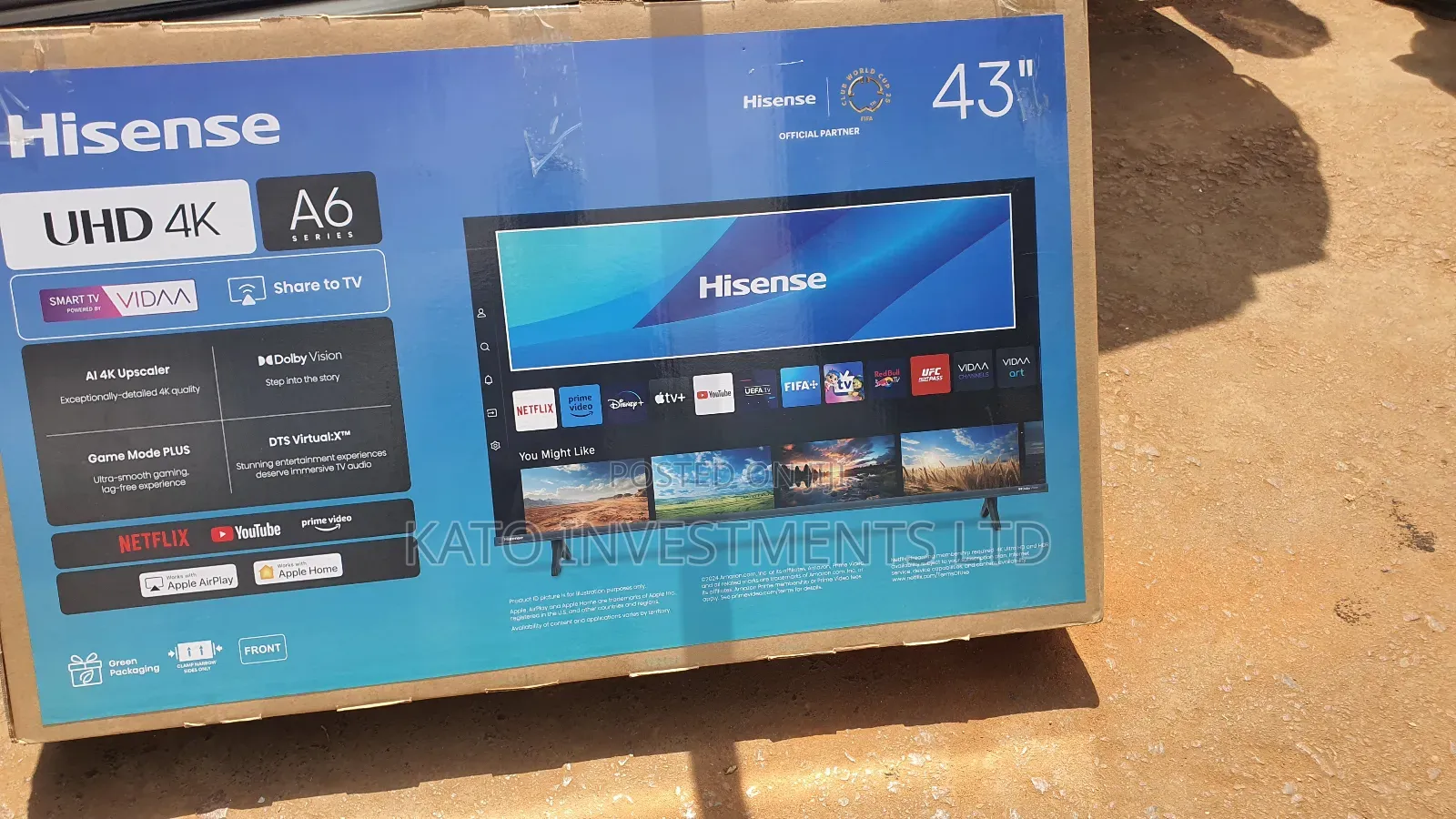 Hisense 43 Inches Uhd 4k Tv 3 Years Warranty