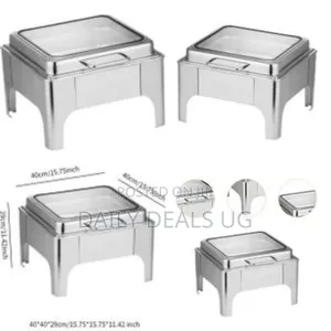 6l Hydraulic Chafing Dish Food Warmers With Frame Water Bowl Tray