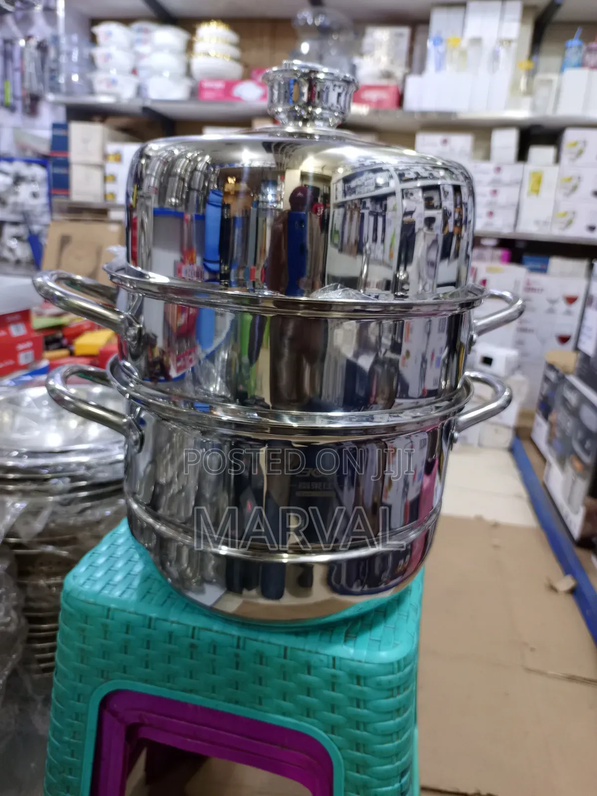 3-Tier Pure Stainless Steel Food Steamer.