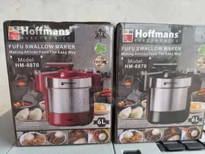 Hoffmans 6l Automatic Ugali Maker / Fufu Maker 1000w - Silver/ Black