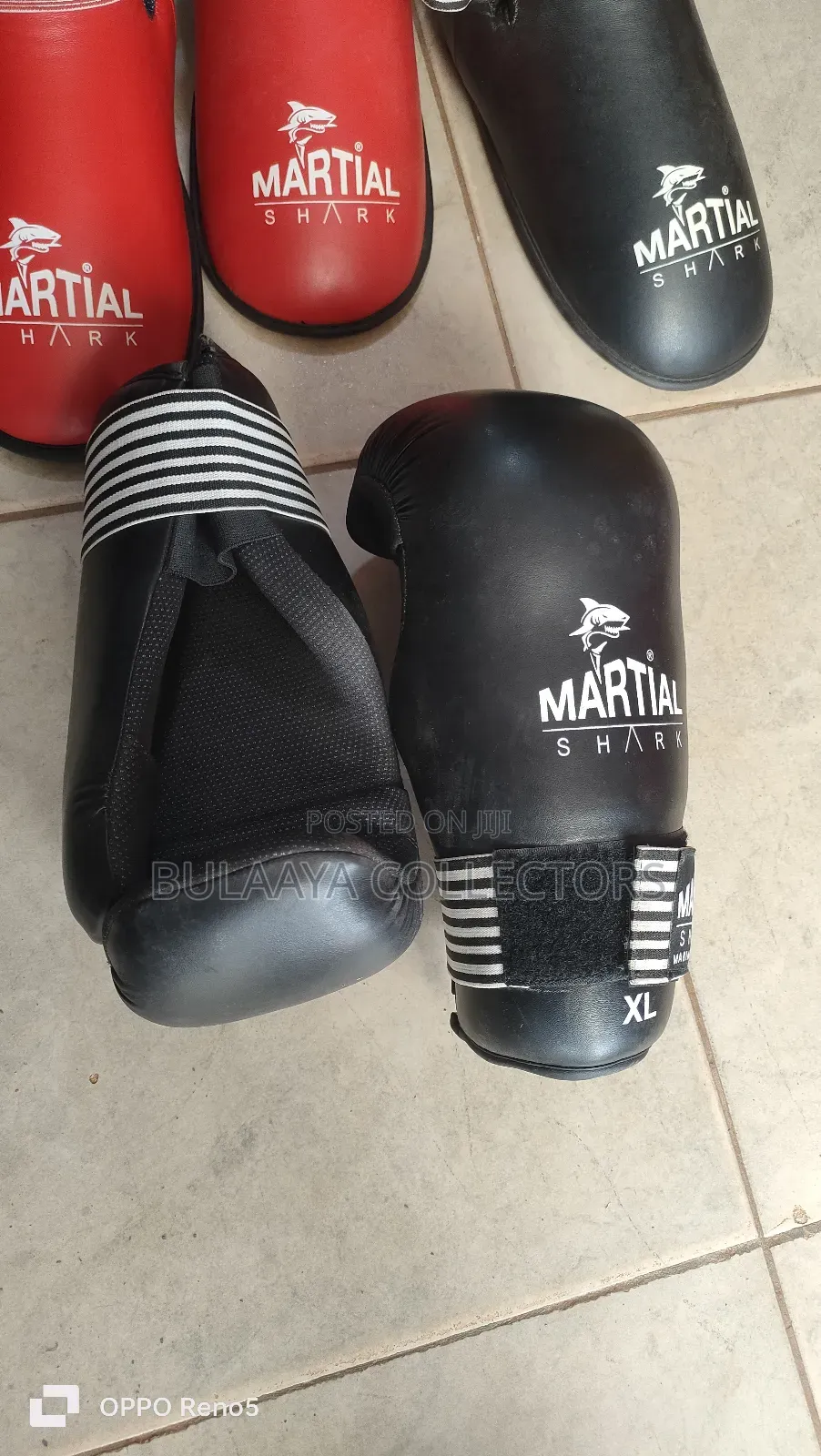 Uk Used Shark Martial Arts Training Gloves for Kick Boxing, Muay Thai.