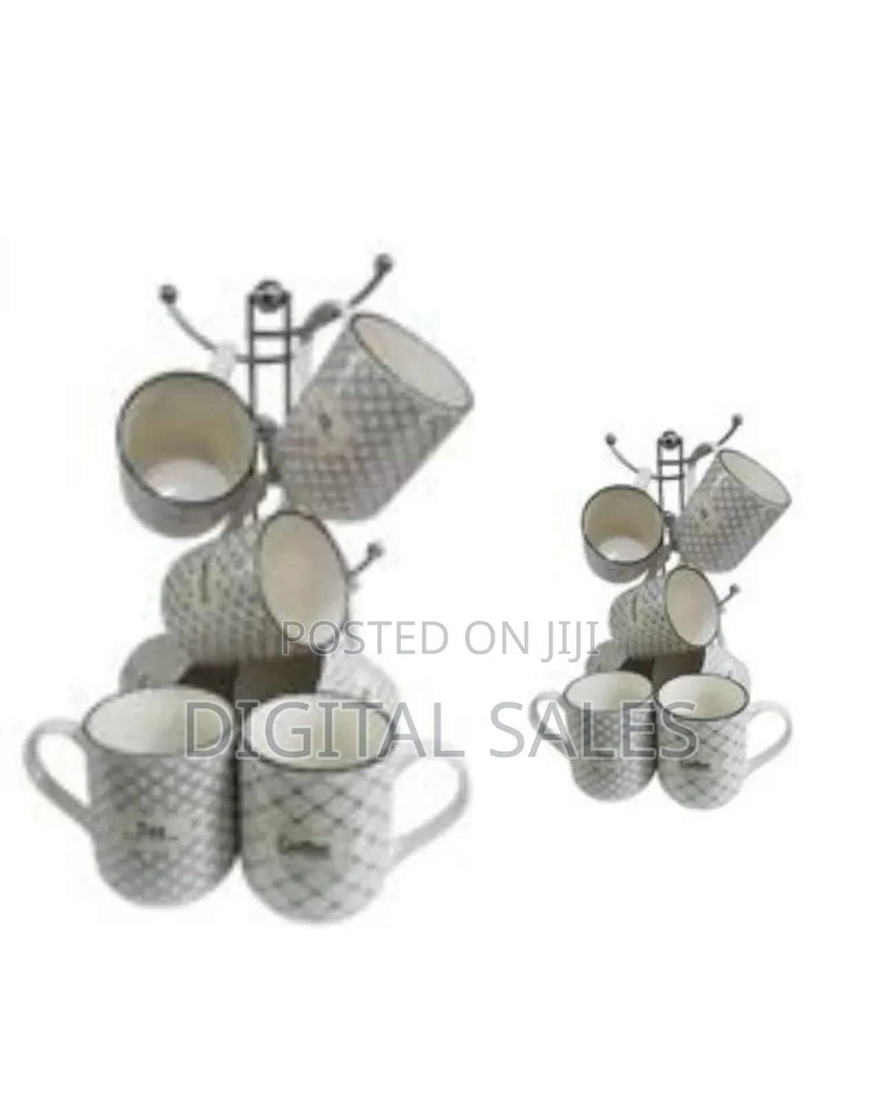 6 Pieces of Black Designed Coffee Esspreso Tumblers Tea Cups Coffee
