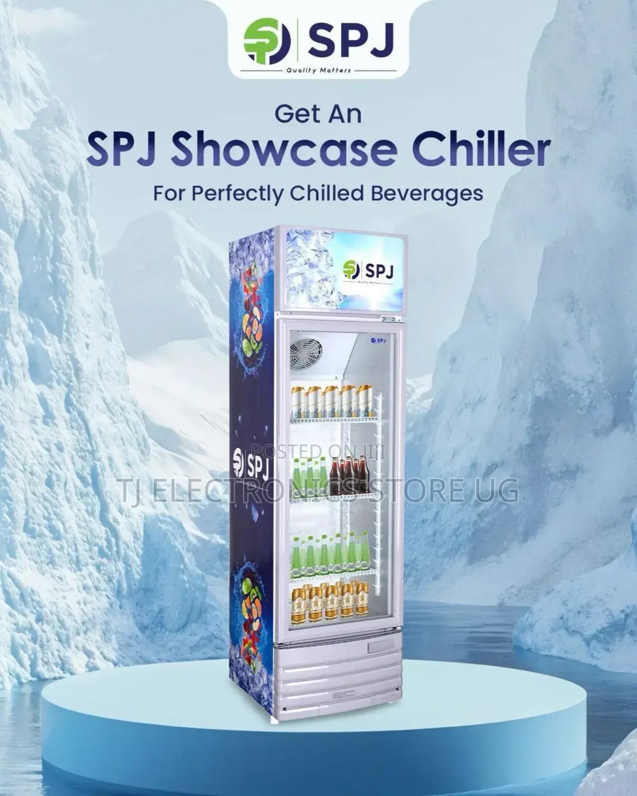 SPJ Display Fridge/Chiller 300l