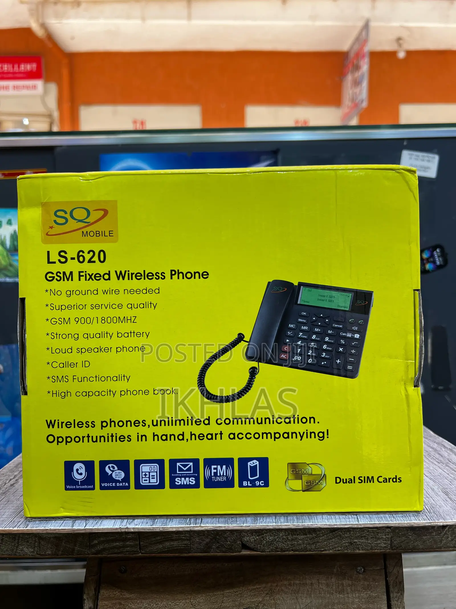 Sq Mobile Sq Ls 620 Landline Dual Sim With Calculator and Fm Radio