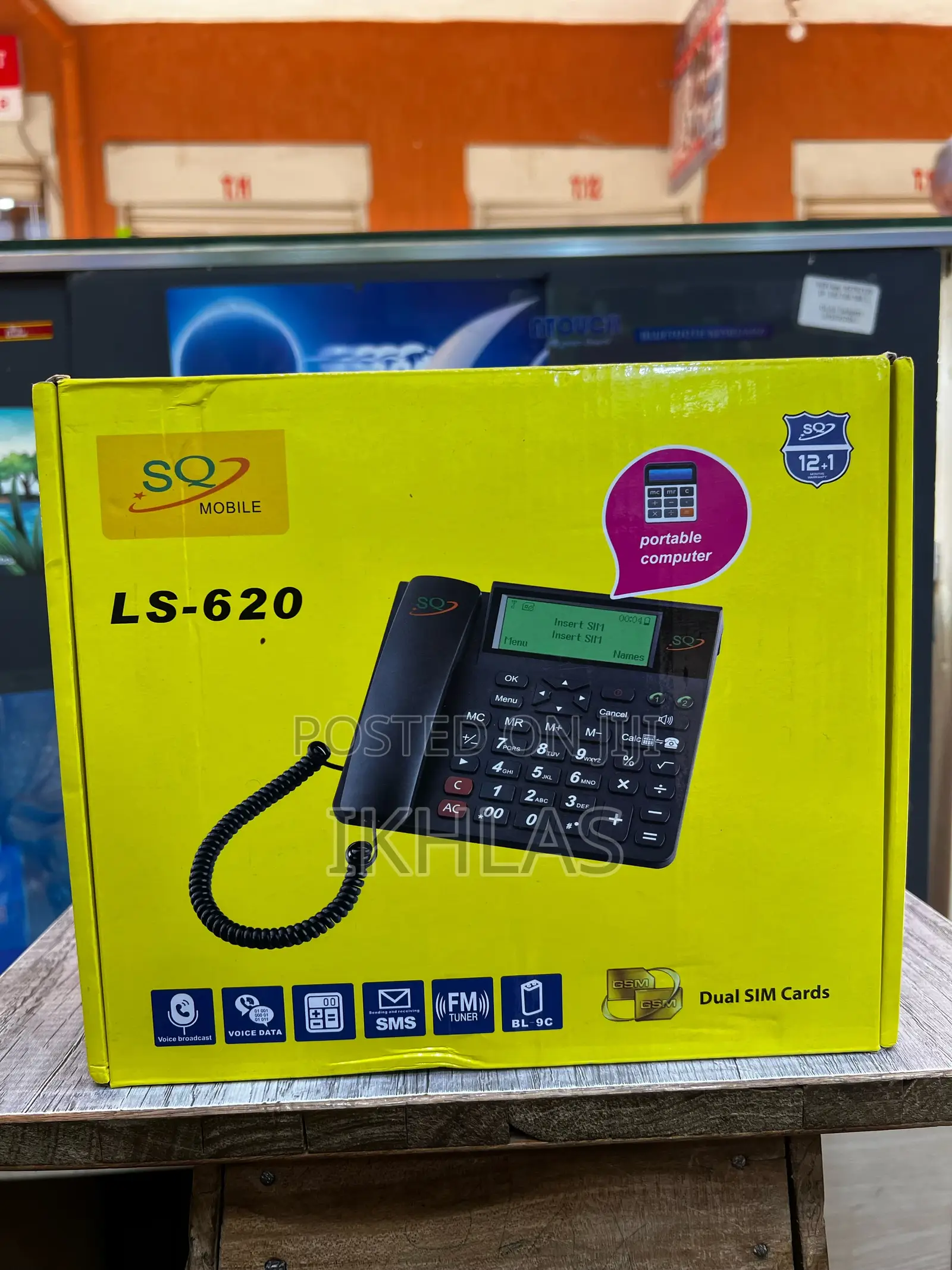 Sq Mobile Sq Ls 620 Landline Dual Sim With Calculator and Fm Radio