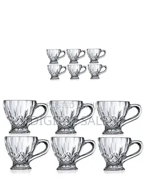 6 Pieces of Coffee Tea Glasses Cups Mugs