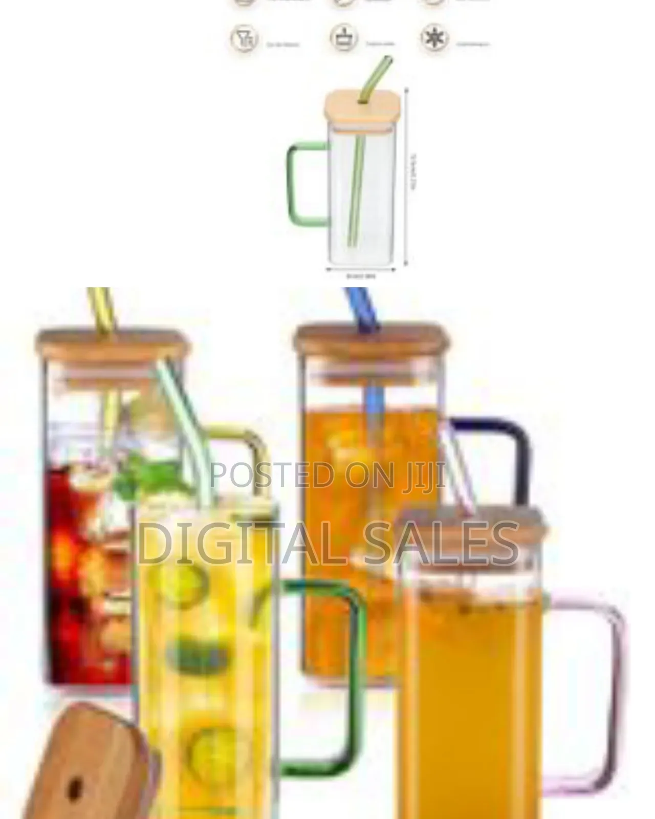 250ml 400ml 2 Pieces of Heat Resistant Square Glass Household