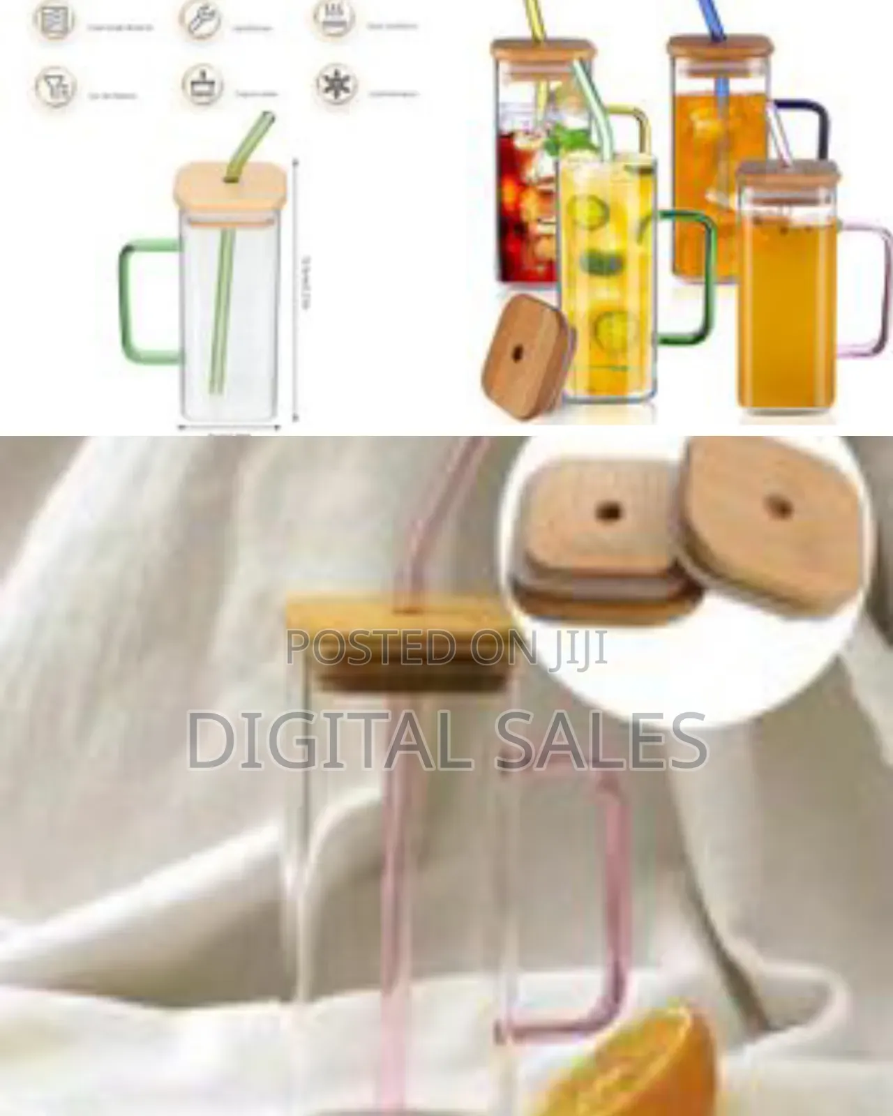 250ml 400ml 2 Pieces of Heat Resistant Square Glass Household