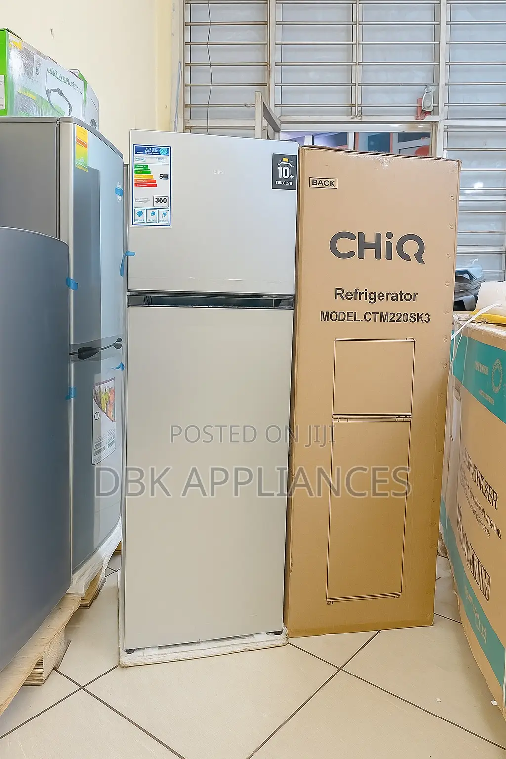 Chiq 220 Litres Double Door Fridge
