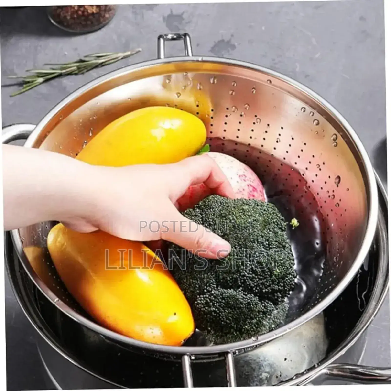 Stainless Steel Funnel With a Built-in Strainer