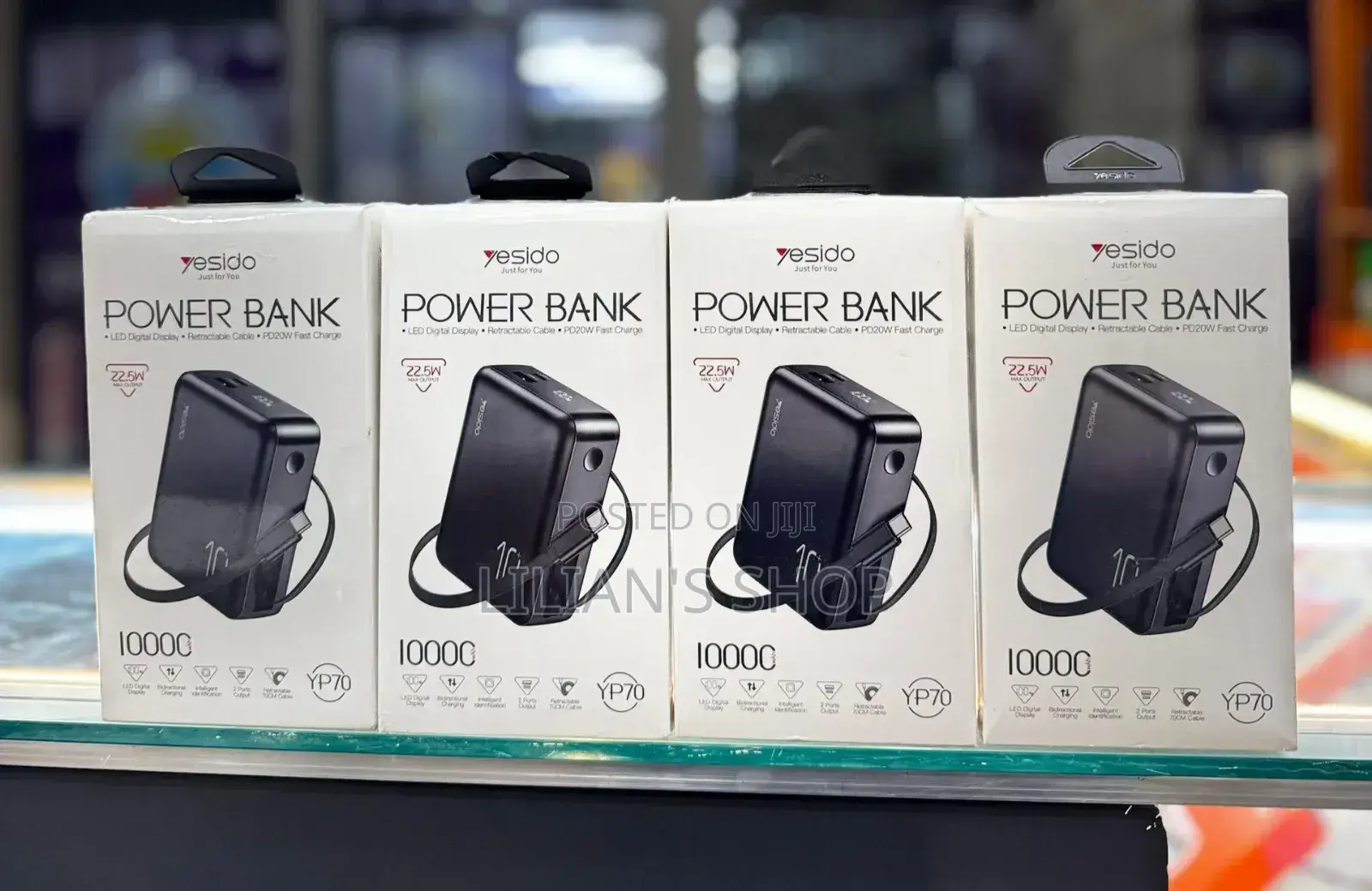 Yesido Yp70 Power Bank 22.5w Led Digital Display